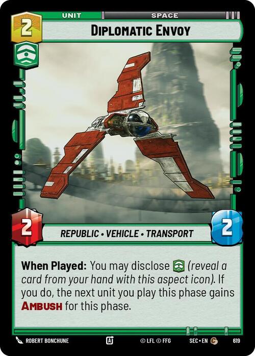 Diplomatic Envoy Card Front