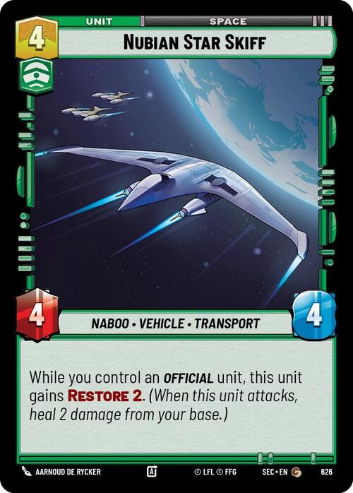 Nubian Star Skiff Card Front
