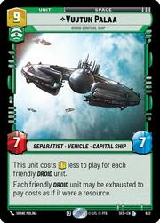 Vuutun Palaa - Droid Control Ship