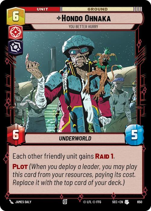 Hondo Ohnaka - You Better Hurry Card Front