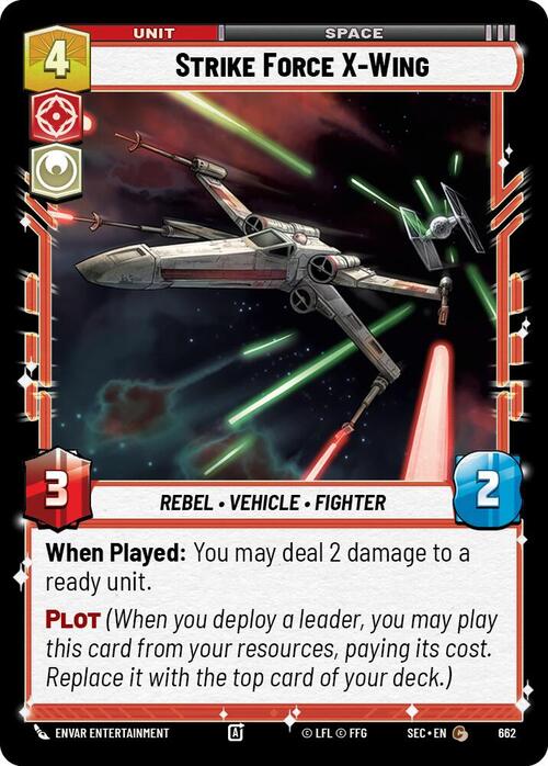 Strike Force X-Wing Card Front