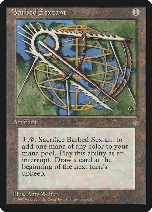 Barbed Sextant Card Front