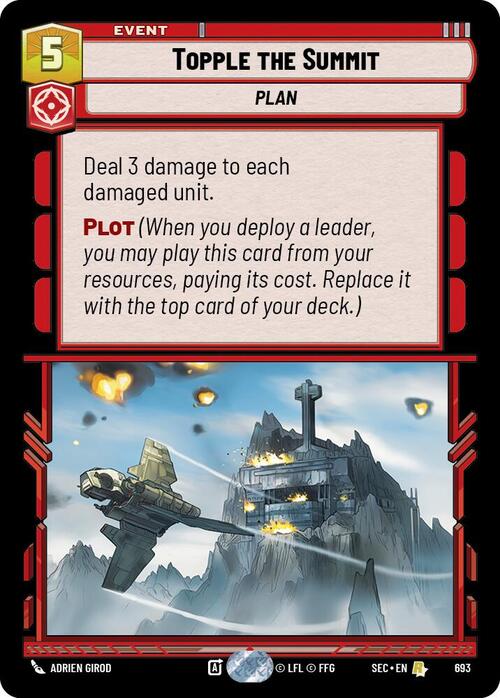 Topple the Summit Card Front
