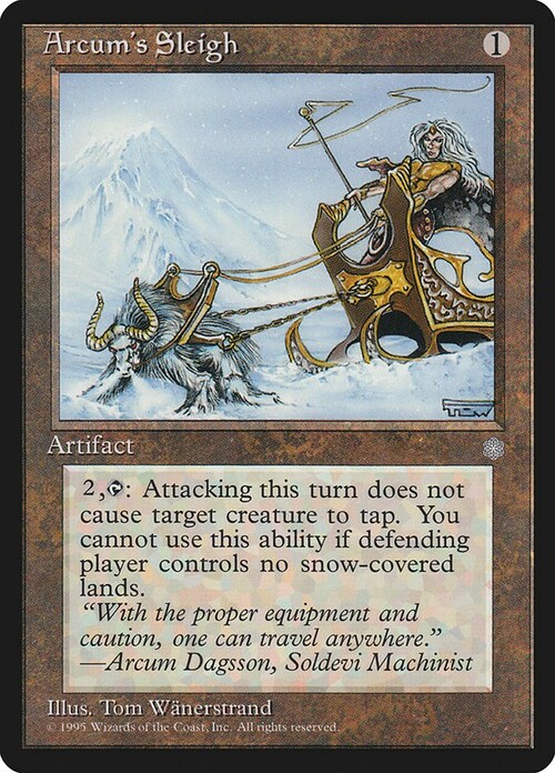 Arcum's Sleigh Card Front