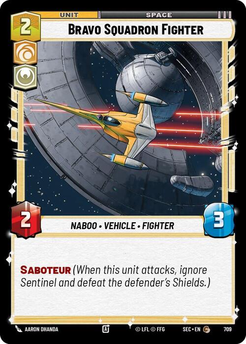 Bravo Squadron Fighter Card Front