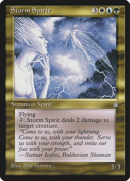 Storm Spirit Card Front