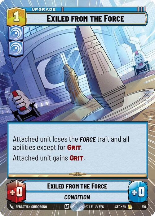 Exiled from the Force Card Front