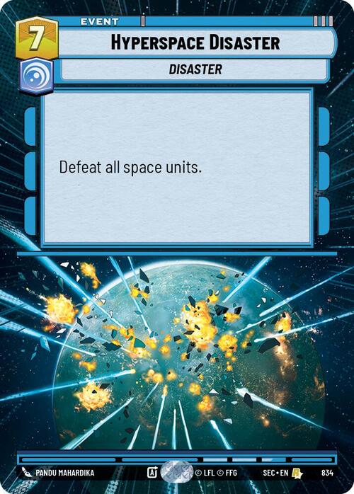 Hyperspace Disaster Card Front