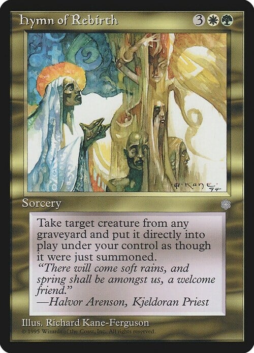 Hymn of Rebirth Card Front