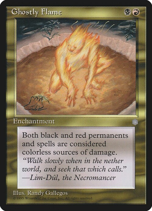 Ghostly Flame Card Front