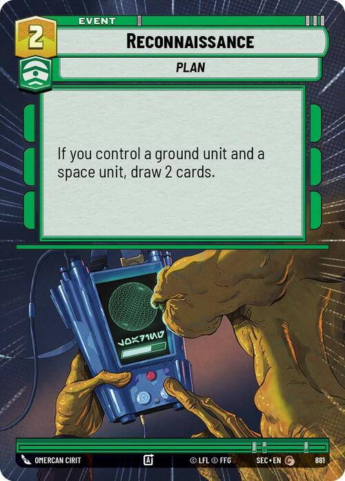 Reconnaissance Card Front