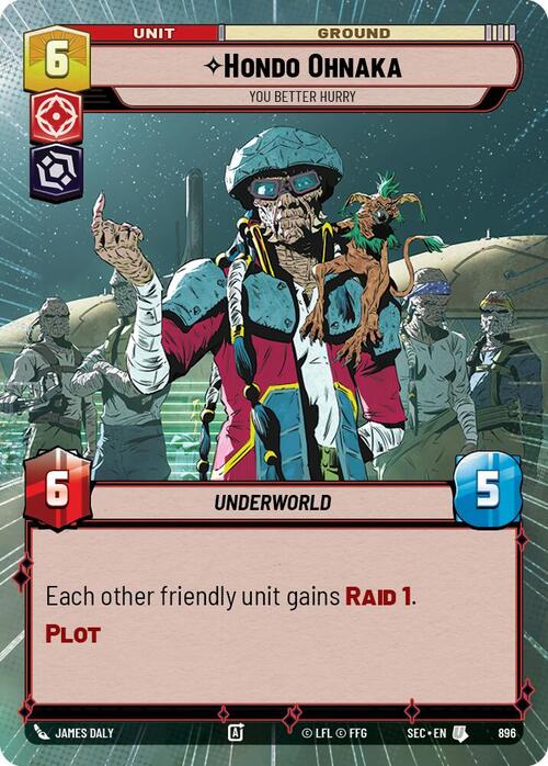 Hondo Ohnaka - You Better Hurry Card Front