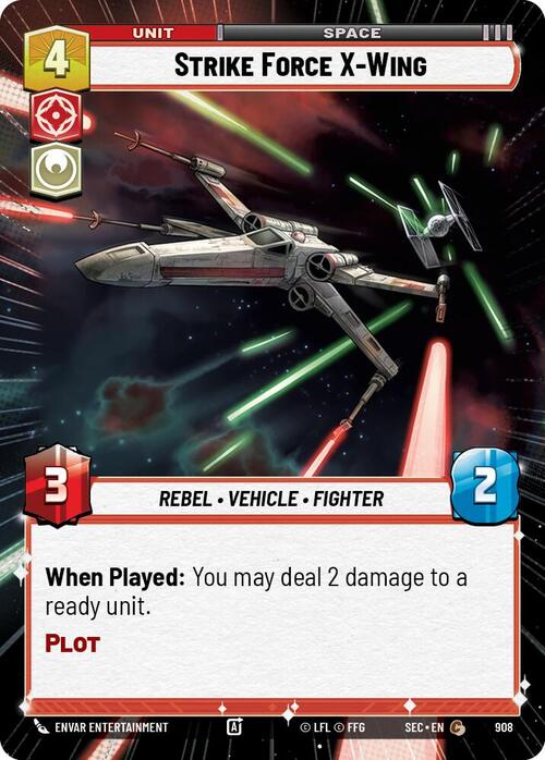 Strike Force X-Wing Card Front