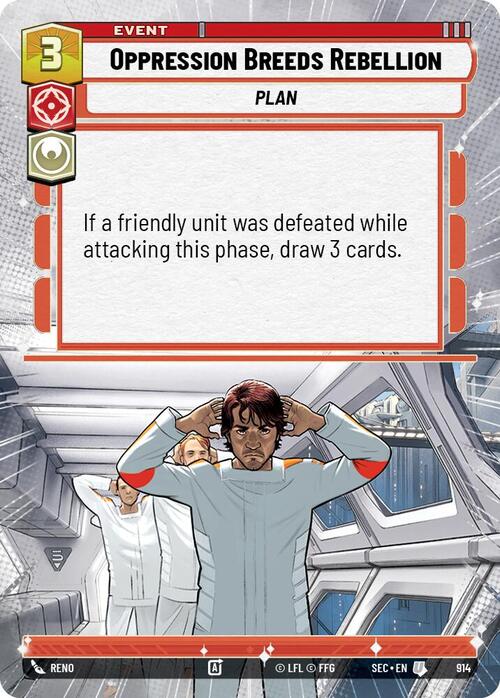 Oppression Breeds Rebellion Card Front