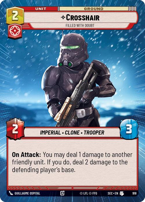 Crosshair - Filled With Doubt Card Front