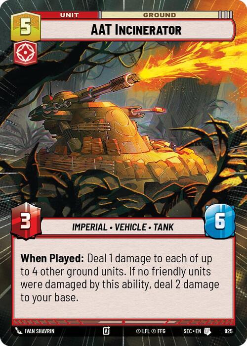 AAT Incinerator Card Front