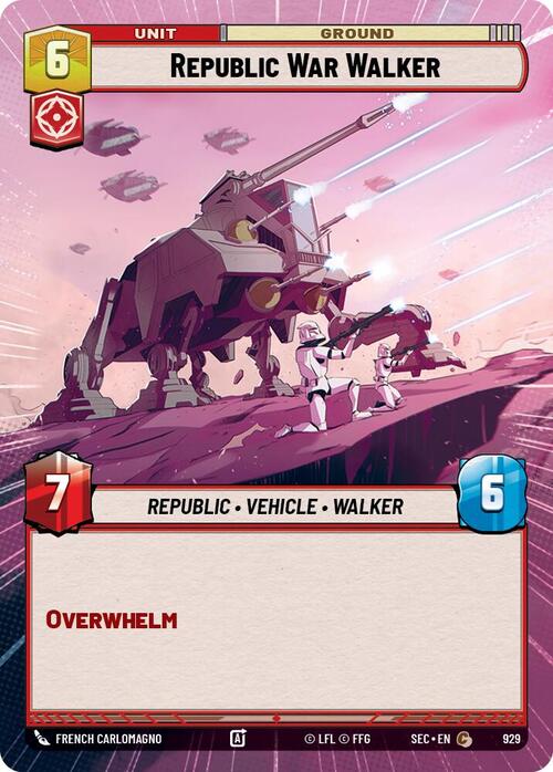 Republic War Walker Card Front