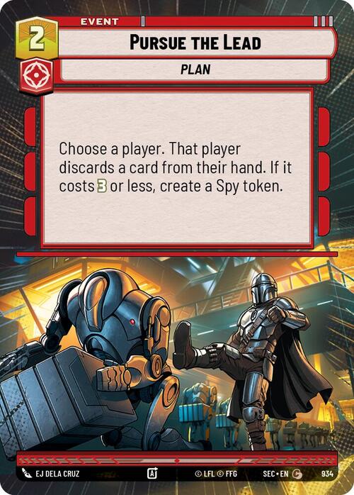 Pursue the Lead Card Front