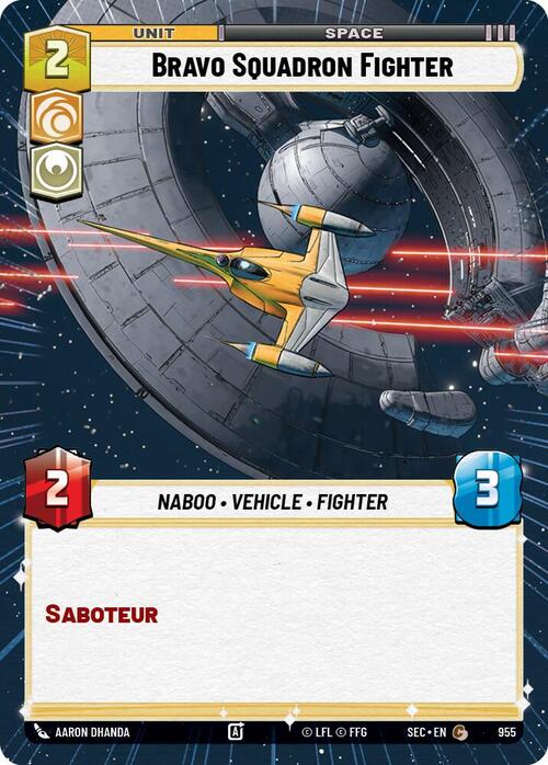 Bravo Squadron Fighter Card Front