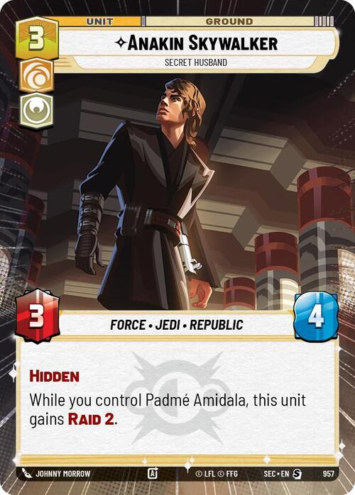 Anakin Skywalker - Secret Husband Card Front