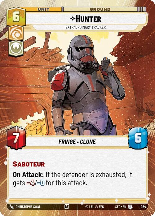 Hunter - Extraordinary Tracker Card Front
