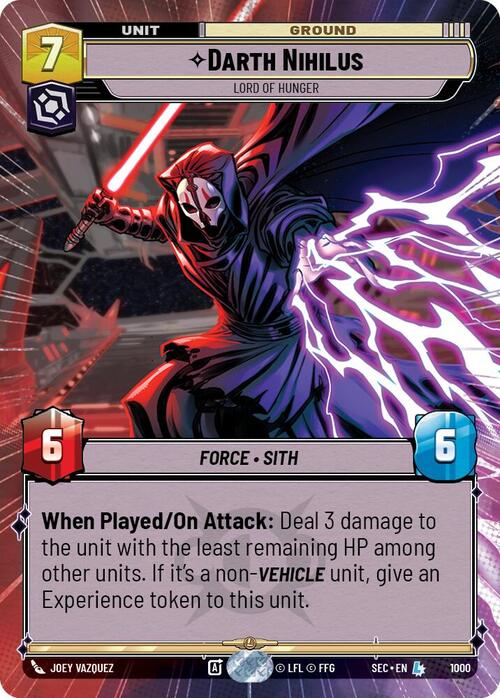 Darth Nihilus - Lord of Hunger Card Front