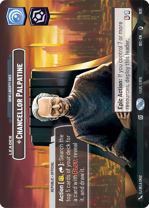 Chancellor Palpatine - How Liberty Dies Card Front
