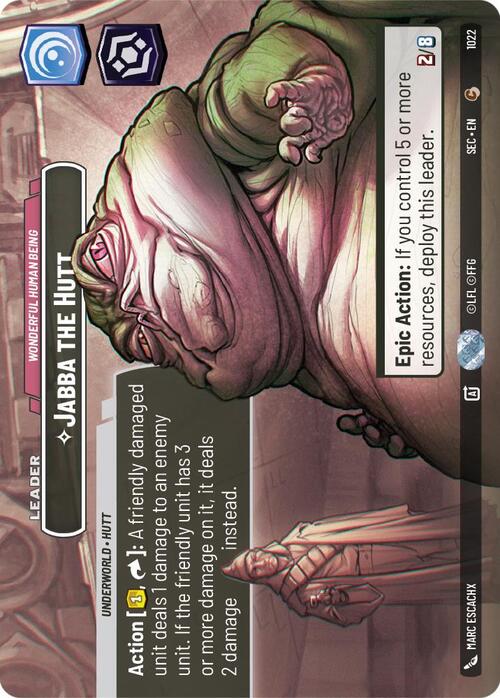 Jabba the Hutt - Wonderful Human Being Card Front