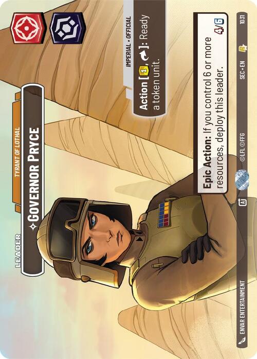 Governor Pryce - Tyrant of Lothal Card Front