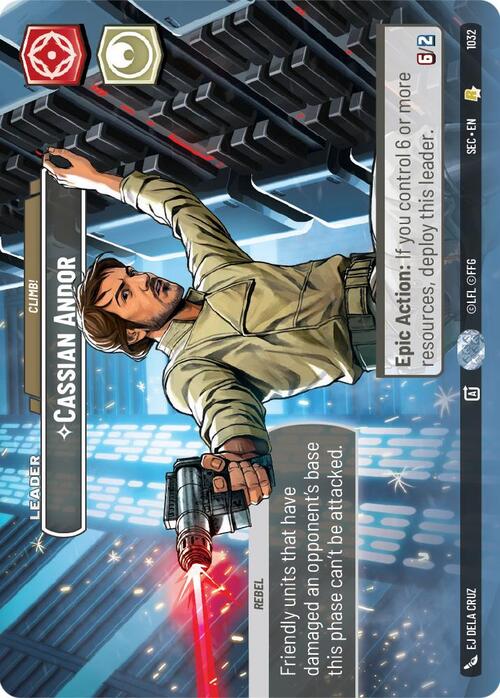Cassian Andor - Climb! Card Front