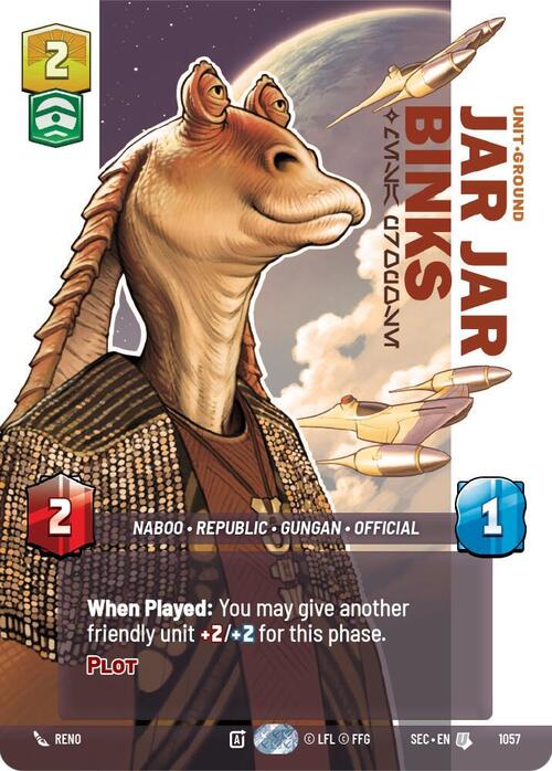 Jar Jar Binks - Mesa Propose Card Front