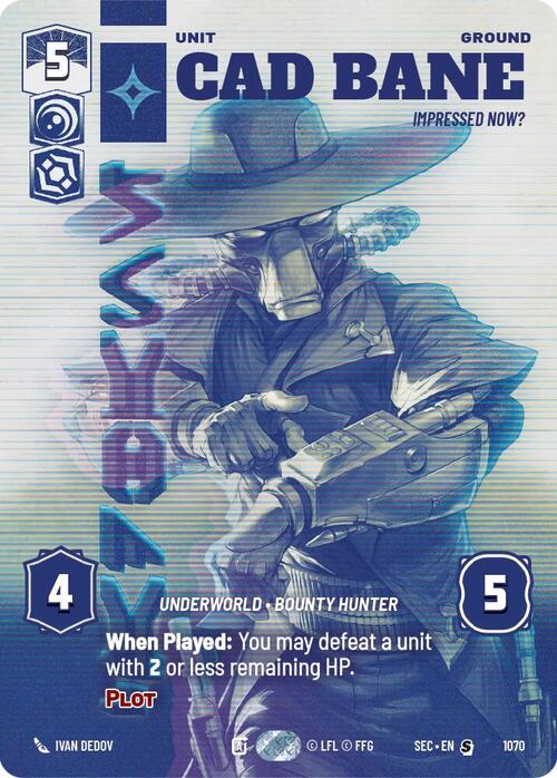 Cad Bane - Impressed Now? Card Front