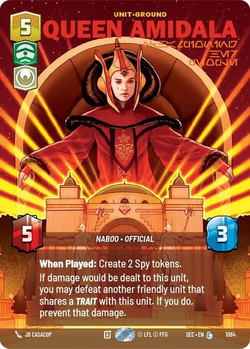 Queen Amidala - Championing Her People Card Front