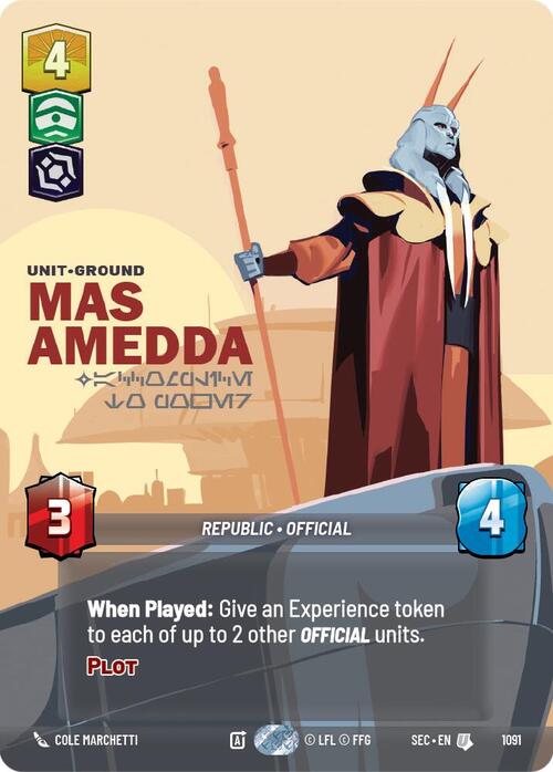 Mas Amedda - Accomplice to Power Card Front