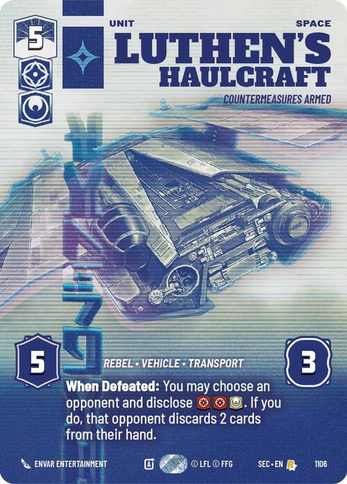 Luthens Haulcraft - Countermeasures Armed Card Front