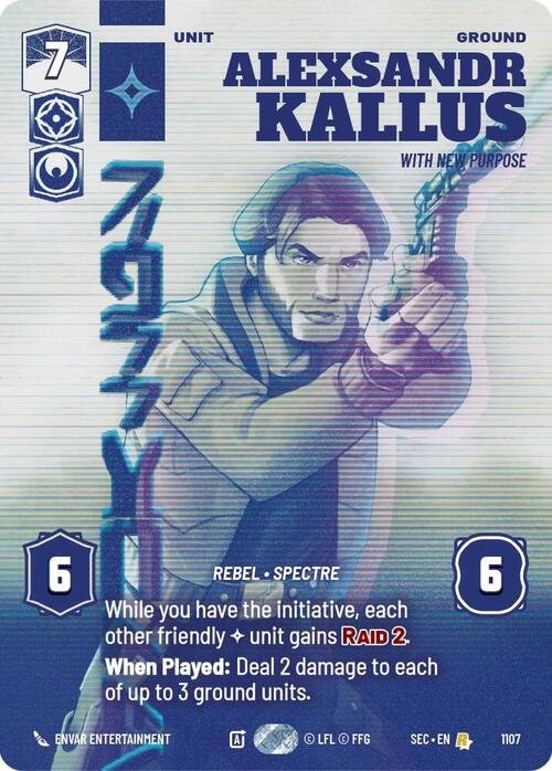 Alexsandr Kallus - With New Purpose Card Front