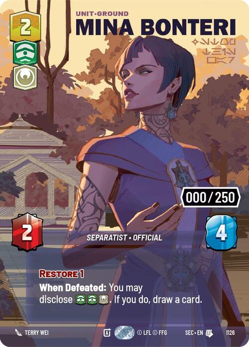 Mina Bonteri - Stop This War Card Front