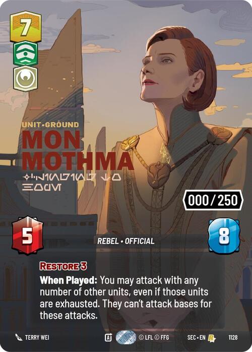 Mon Mothma - Clinging to Hope Card Front