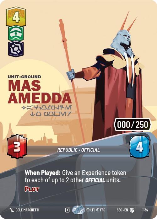 Mas Amedda - Accomplice to Power Card Front