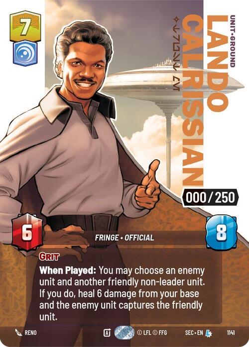 Lando Calrissian - Trust Me Card Front