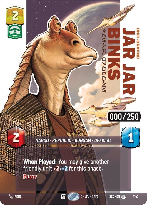 Jar Jar Binks - Mesa Propose Card Front