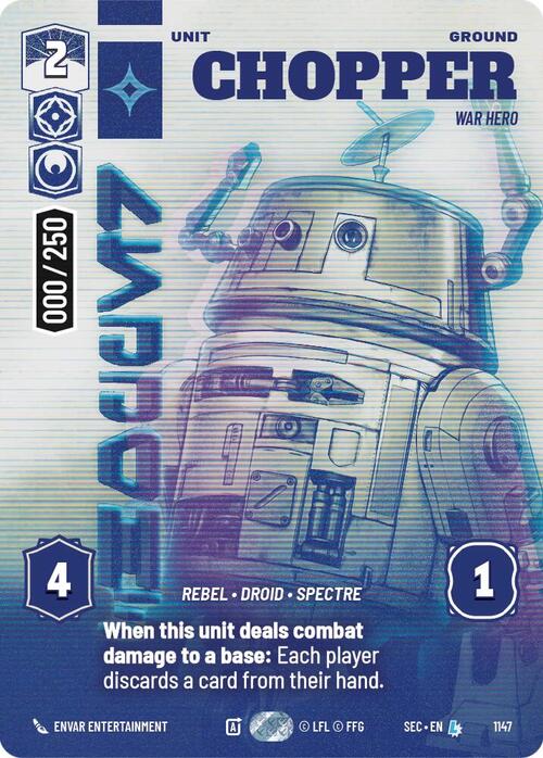 Chopper - War Hero Card Front