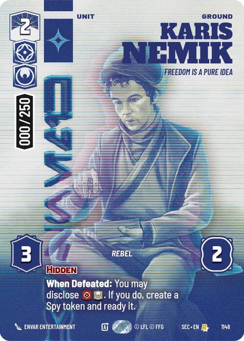 Karis Nemik, La Libertà È Un'Idea Pura Card Front