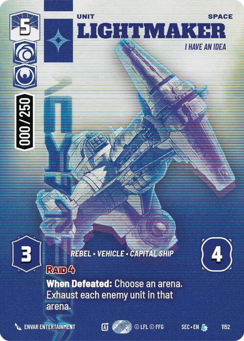 Lightmaker, Ho Un'Idea Card Front