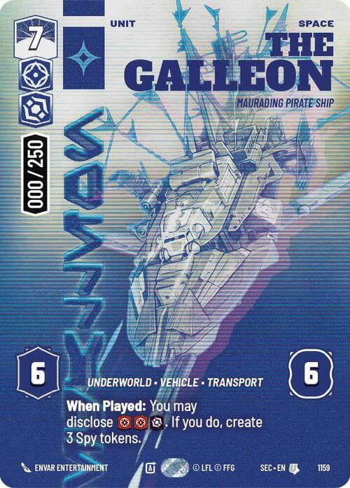 Galleon, Nave Pirata Razziatrice Card Front