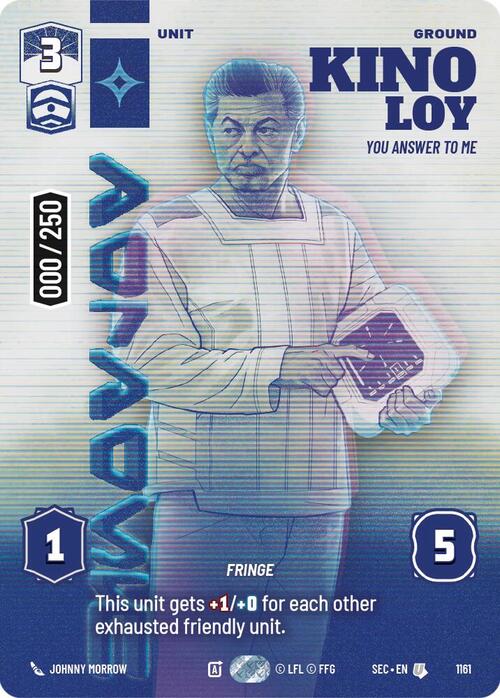 Kino Loy - You Answer to Me Card Front