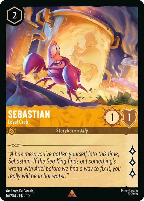 Sebastian - Loyal Crab Card Front