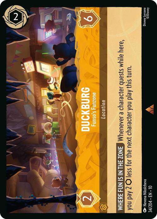 Duckburg - Funsos Funzone Card Front