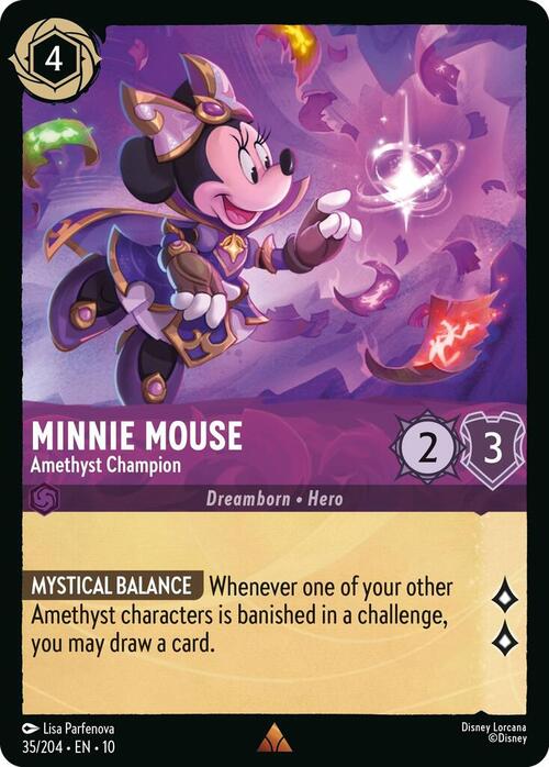 Minnie Mouse - Amethyst Champion Card Front