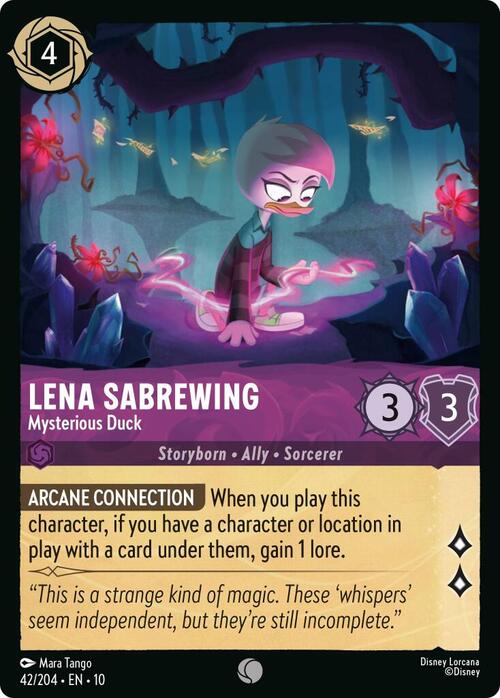 Lena Sabrewing - Mysterious Duck Card Front